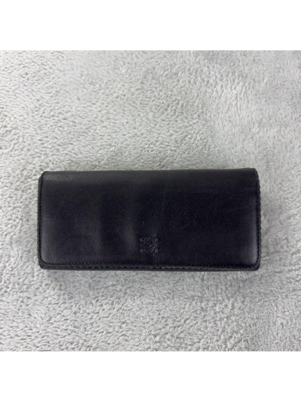 Loewe Black Leather Long Wallet